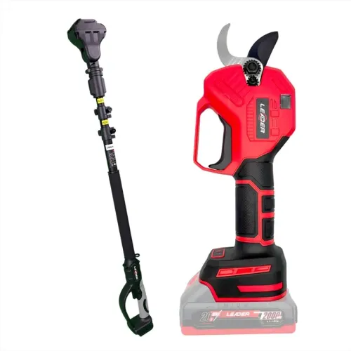 Акумуляторний секатор LEADER Optimal BL20-30D + Телескопічний подовжувач M1 LEADER